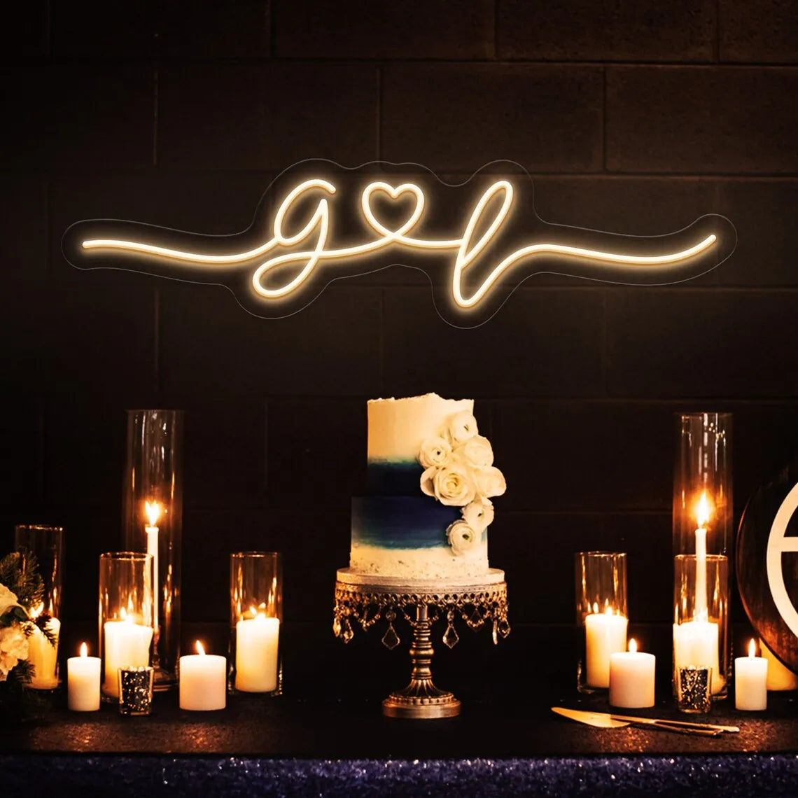 Glowing Love Couple Neon Decor