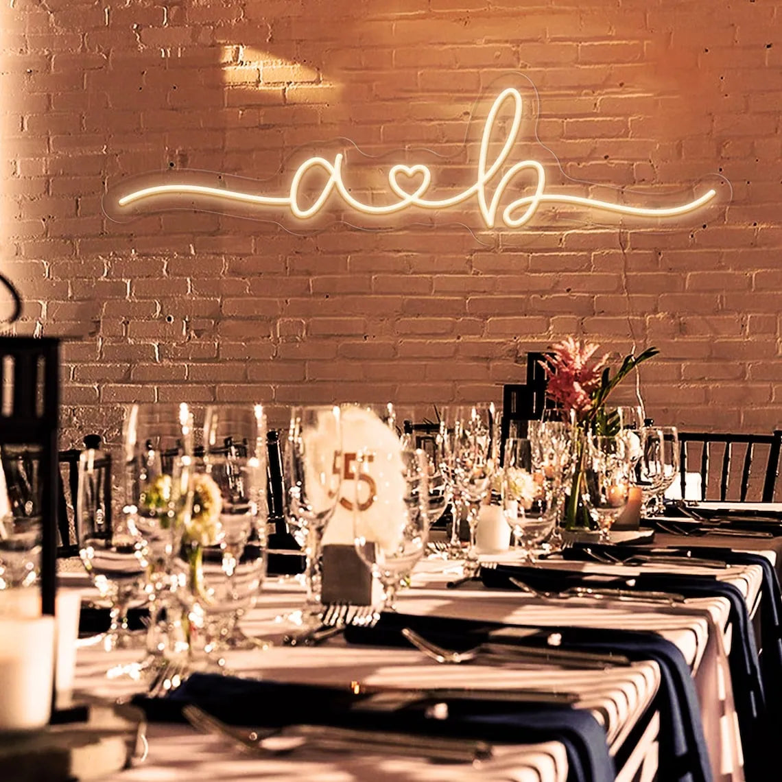 Glowing Love Couple Neon Decor