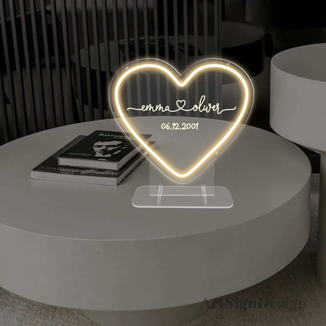 Emma & Oliver Timeless Love Neon Board