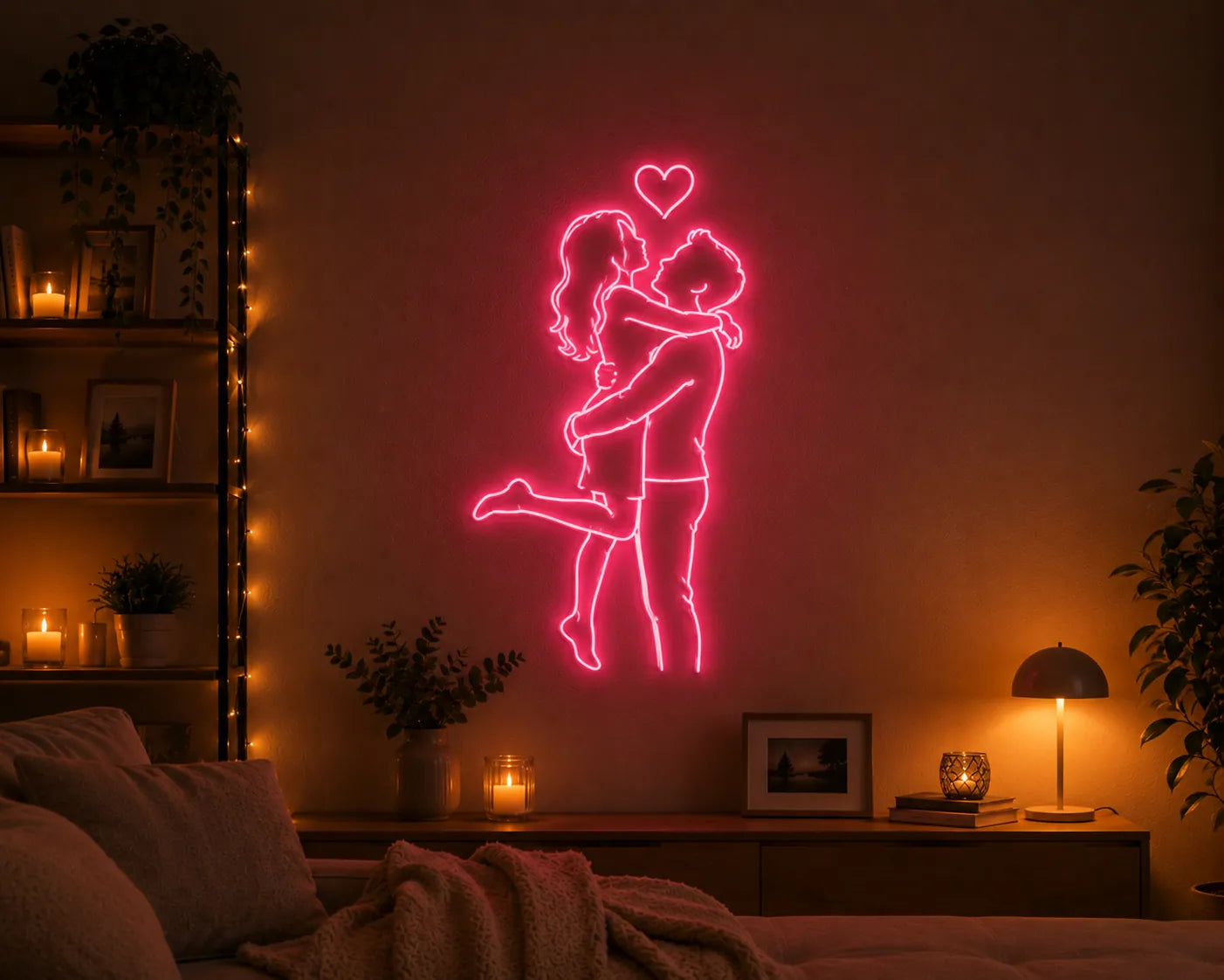 Couple House Neon Light Room Decor