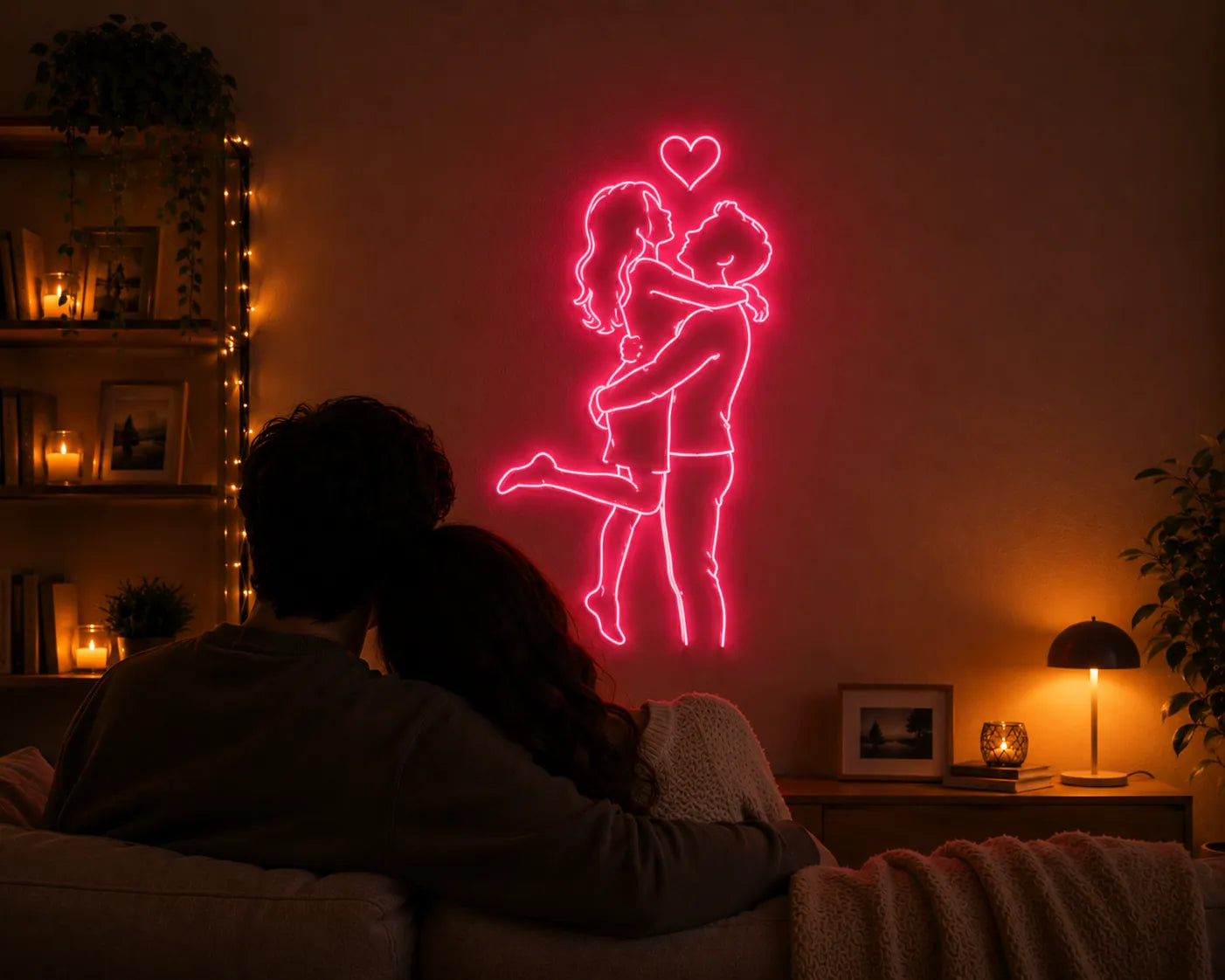 Couple House Neon Light Room Decor