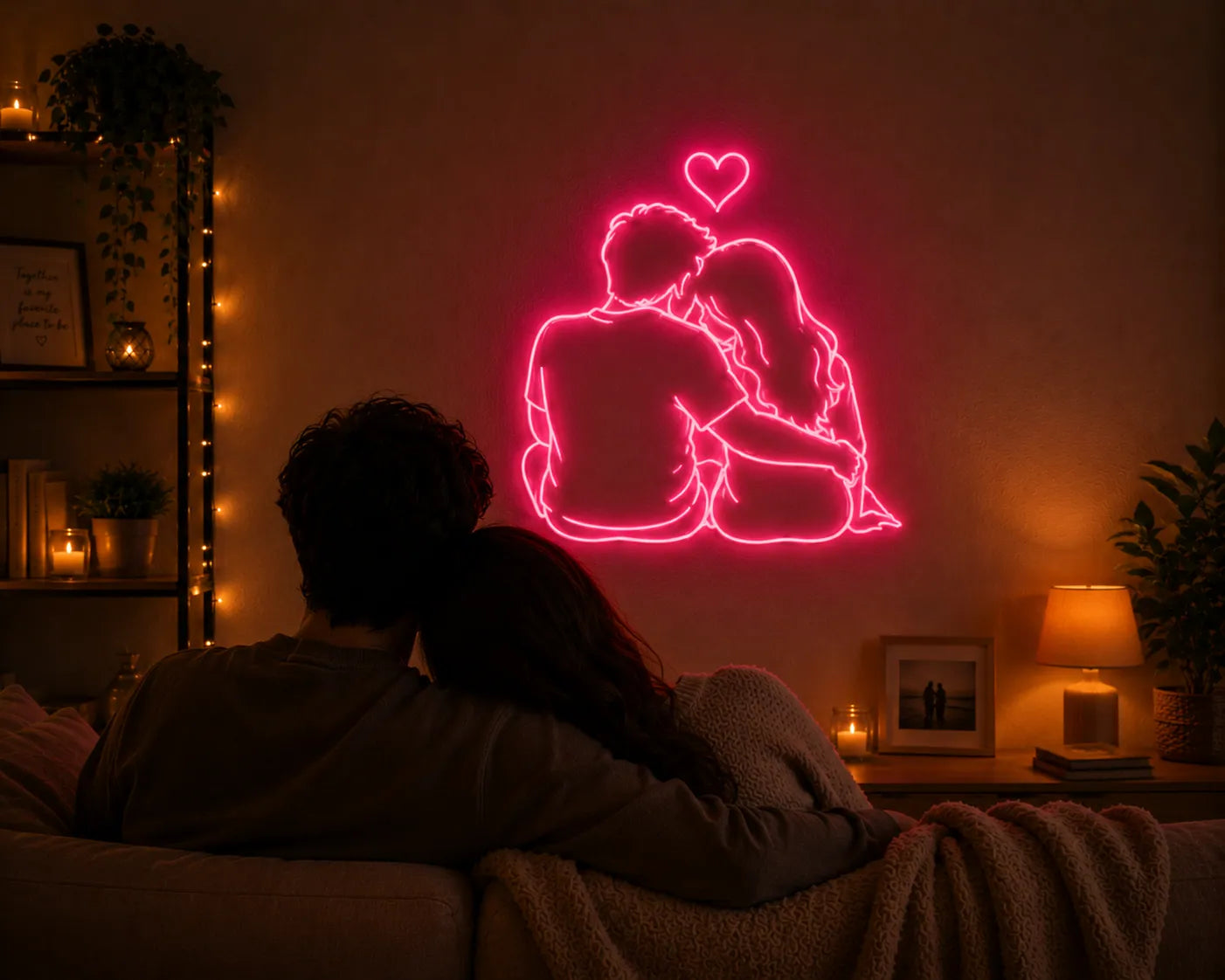 Love Couple Neon Decor Wall Sign Art