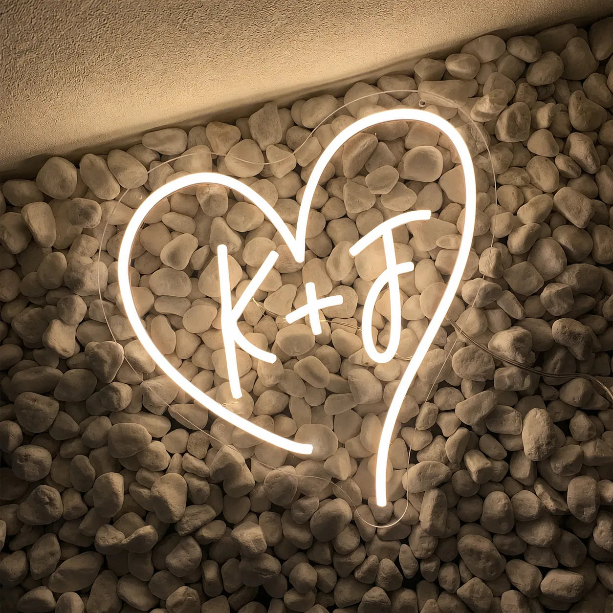 Luxury Wedding Name Neon Sign Glow