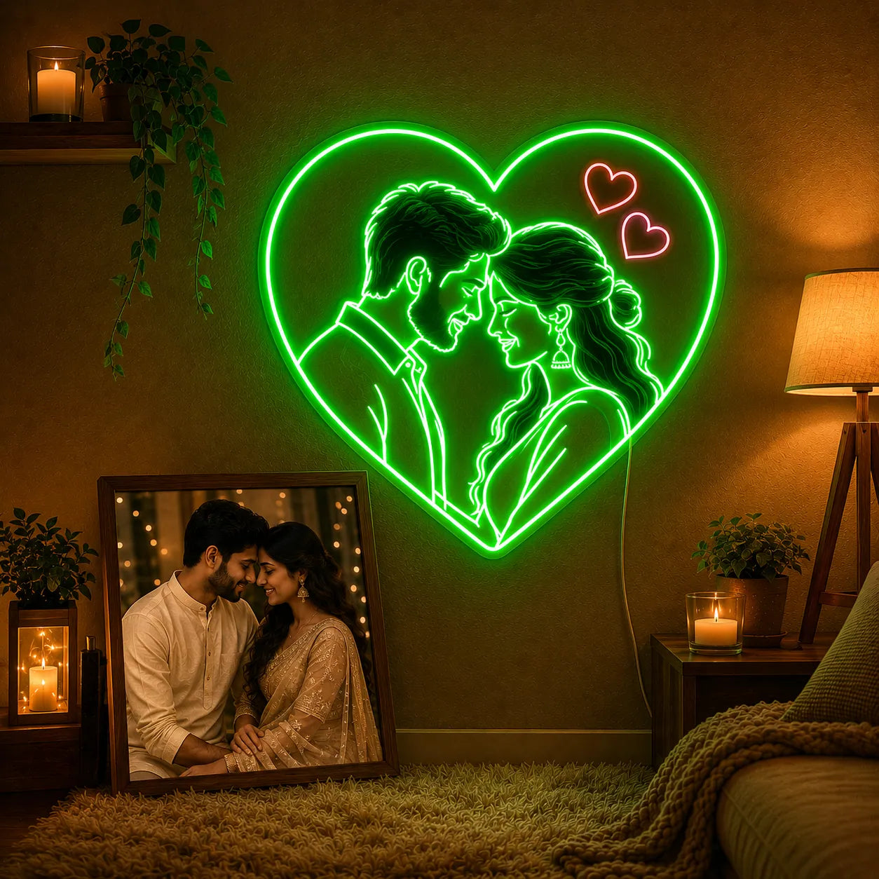 Couple Love Neon Sign for Home Decor