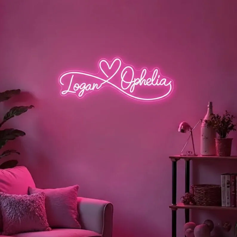 Wedding Couple Name LED Neon Light