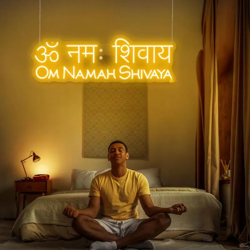 OM Namah Shivaya Neon Sign