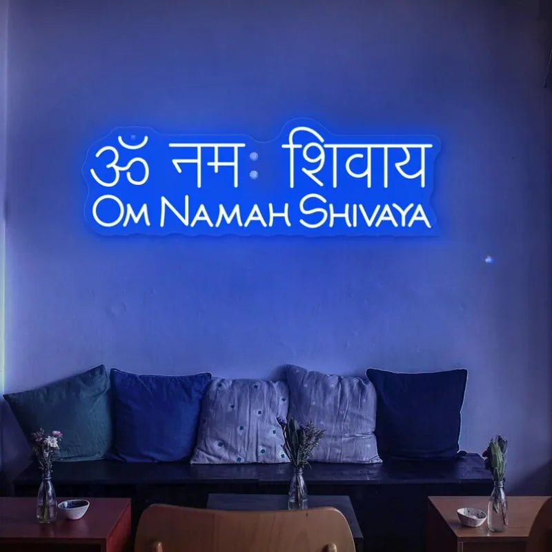 OM Namah Shivaya Neon Sign