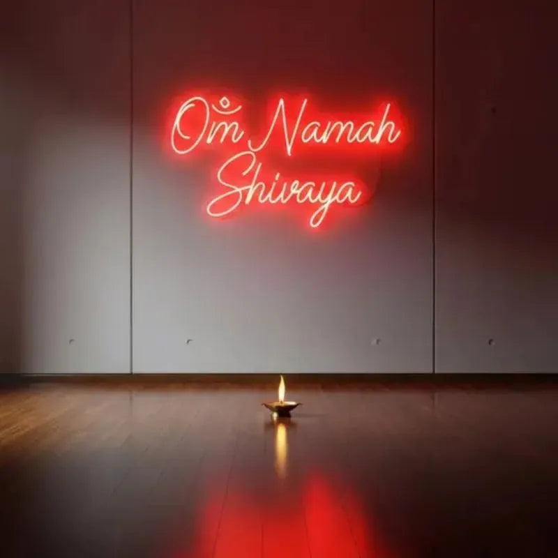 OM Namah Shivaya Neon Sign