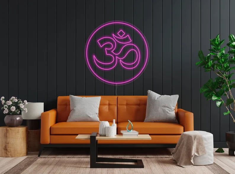 Om Symbol Neon Sign LED Light