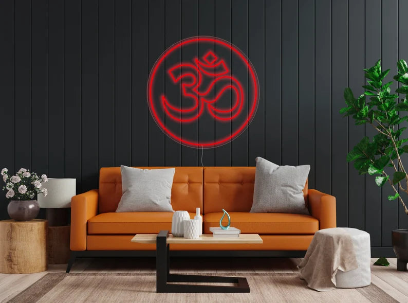 Om Symbol Neon Sign LED Light