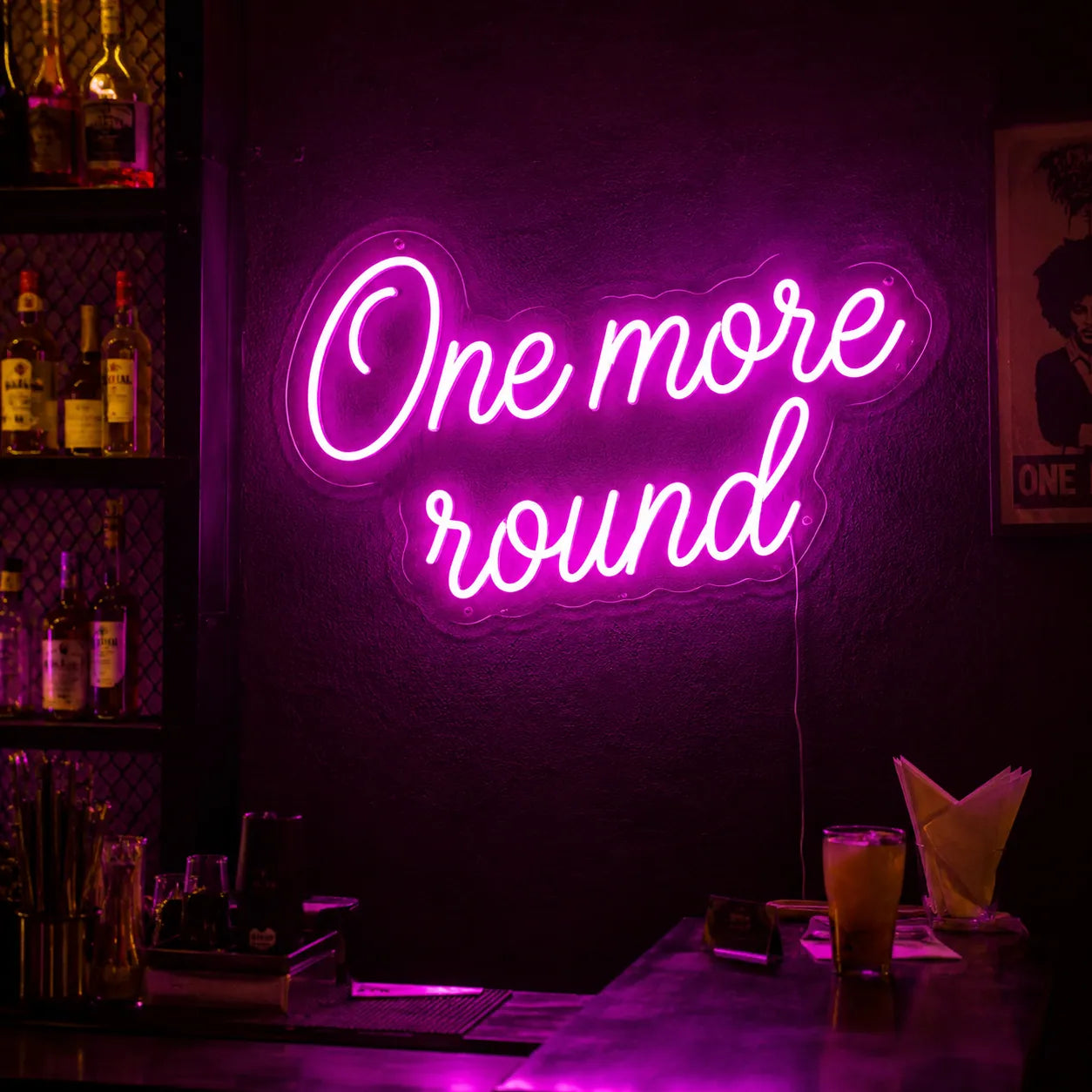 One More Round LED Sign Neon Sign