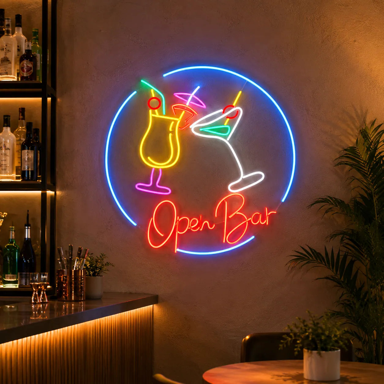 OPEN BAR Neon Sign