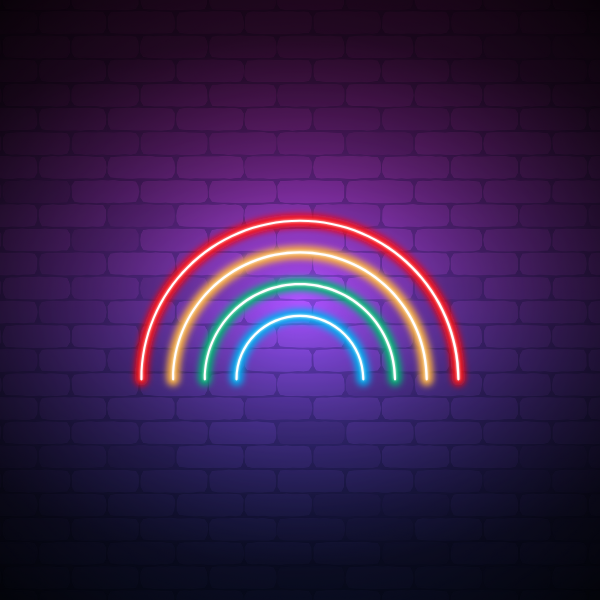 Rainbow Neon Sign