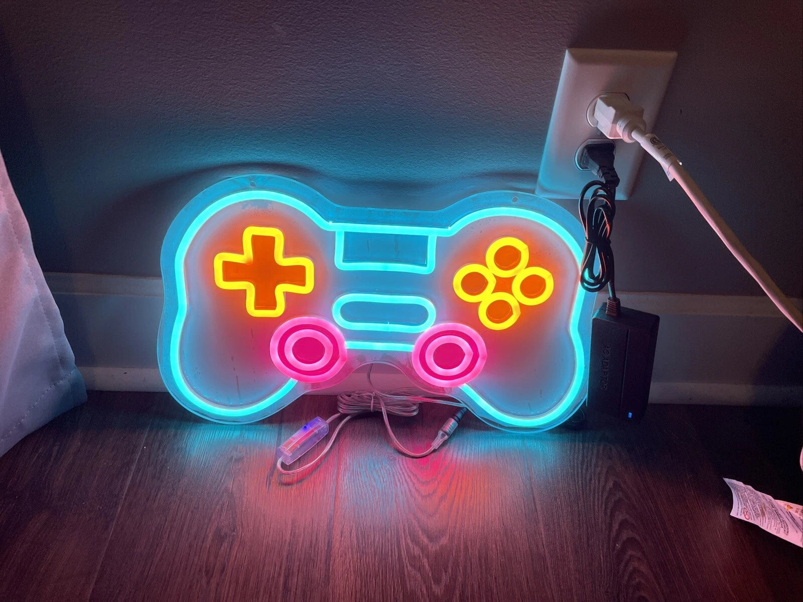 PS Game Controller Neon Sign