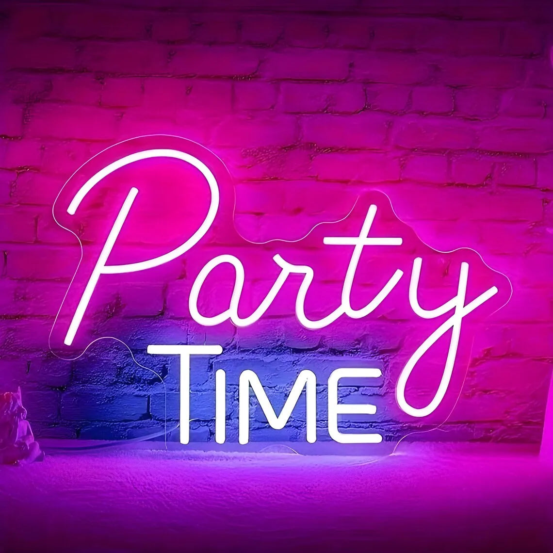 Party Time LED Neon Sign