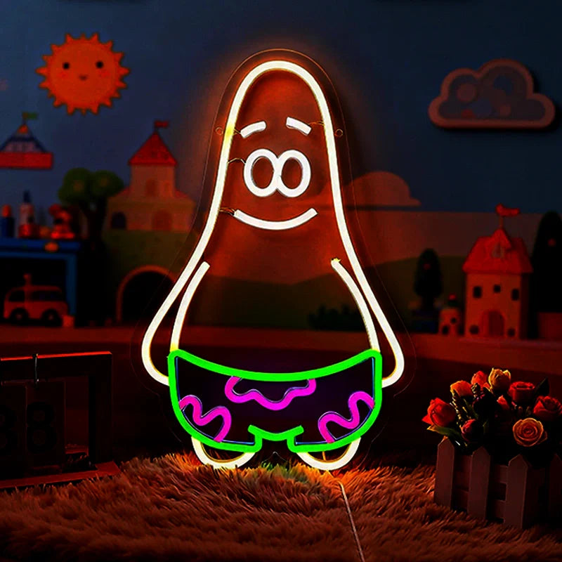 Patrick Star LED Neon Sign