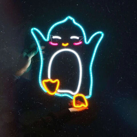 Penguin Neon Sign