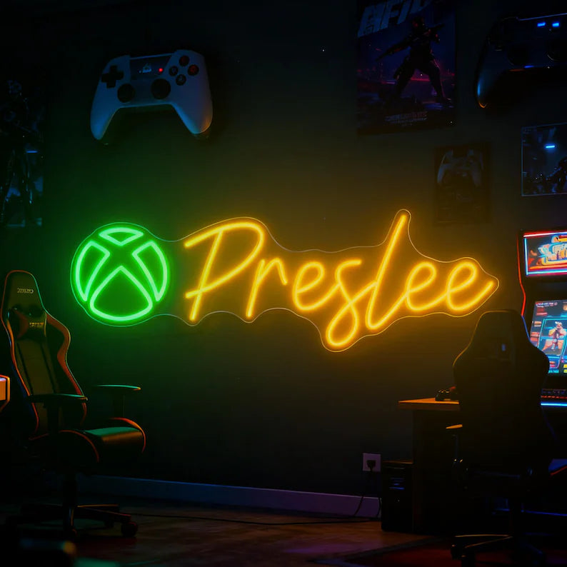 Personalized Gamer Tag Neon LED Light