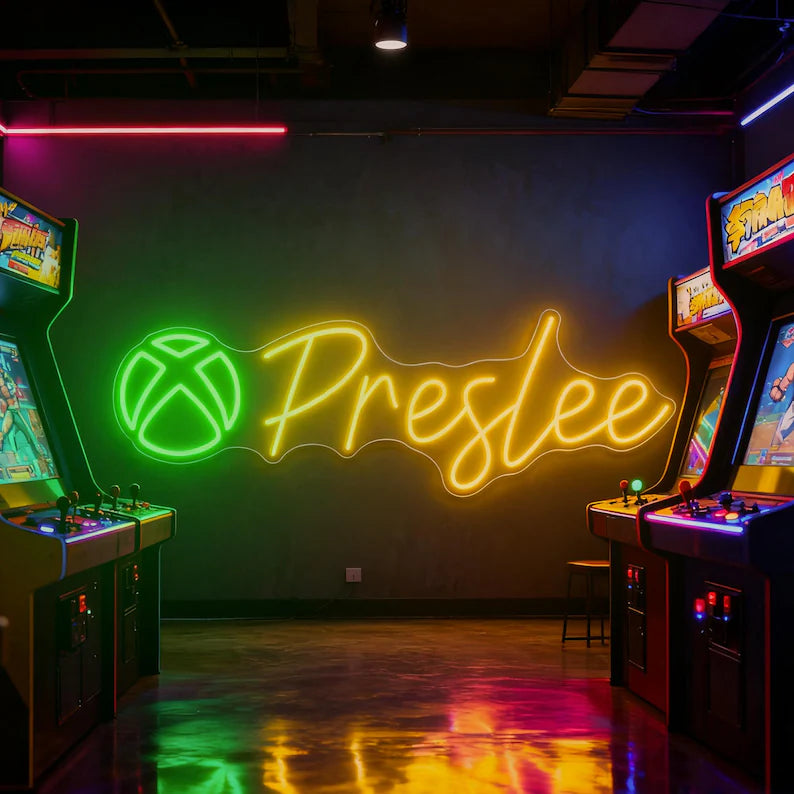 Personalized Gamer Tag Neon LED Light