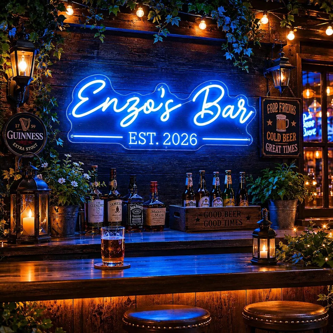 Personalized Home Bar LED Light Neon Sign