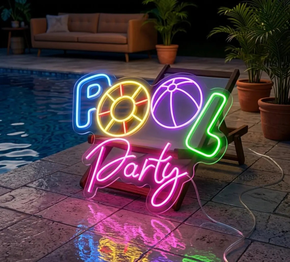 Pool Party Neon Sign