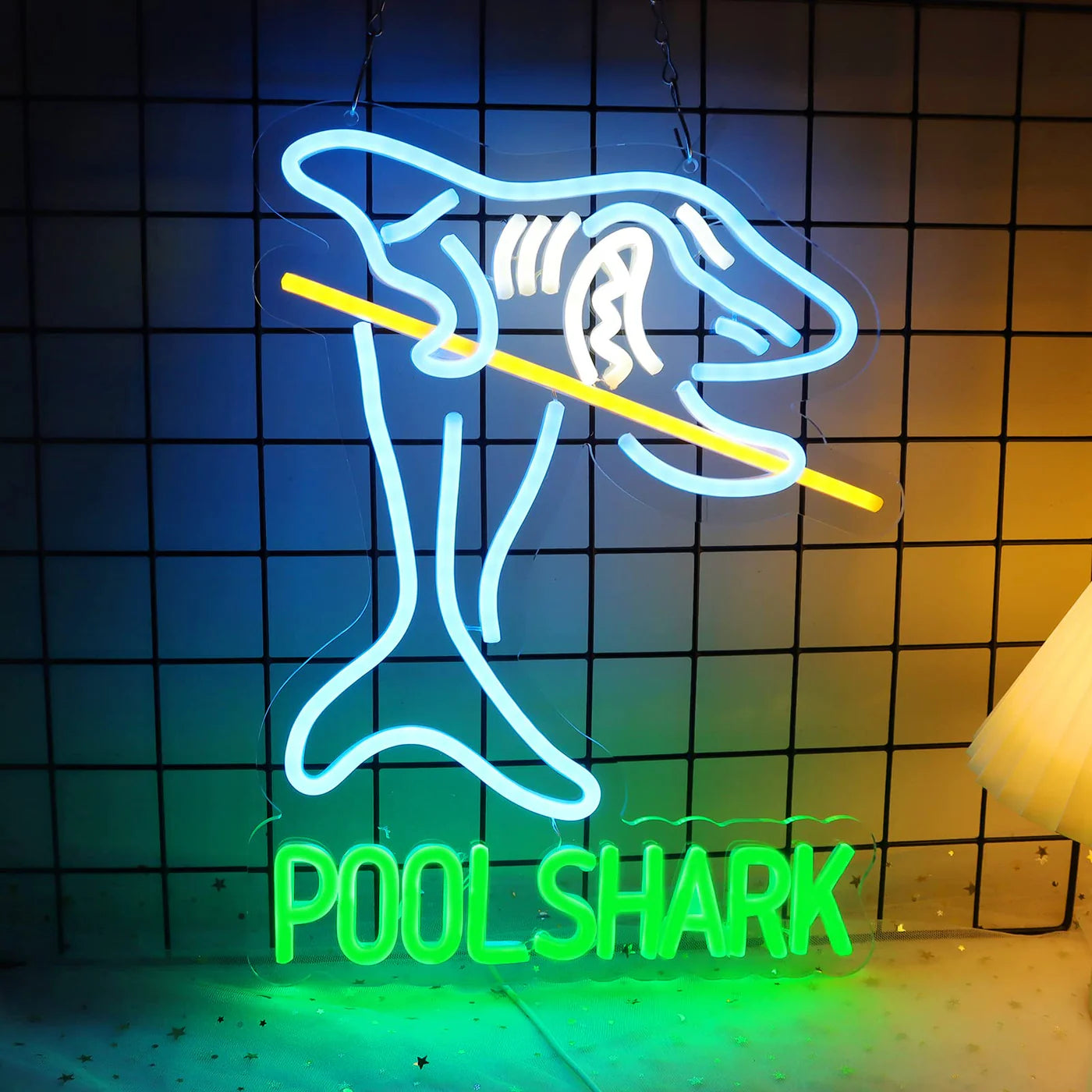 Pool Shark Billiards Neon Sign