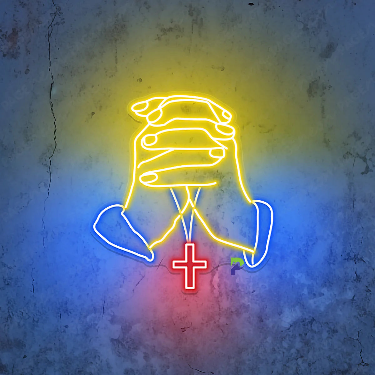 Prayer Hand Neon Sign