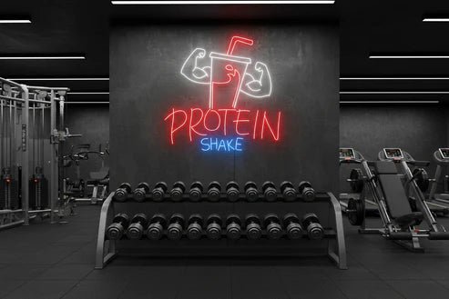 Protein Shake Neon Sign LED Light