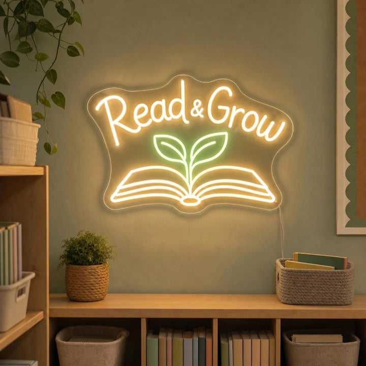 Read And Grow LED Neon Sign
