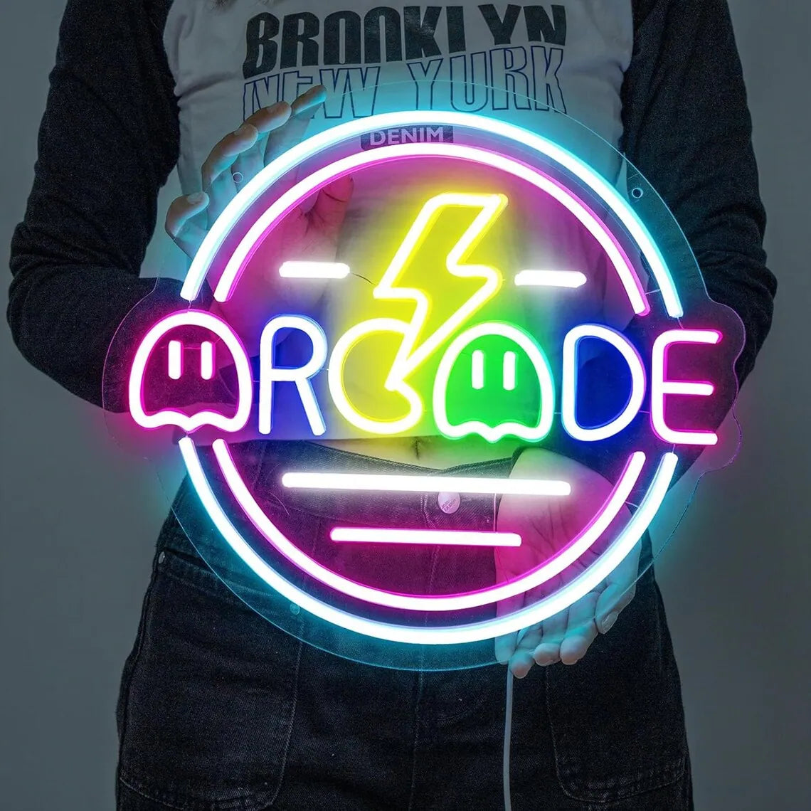 Retro Arcade Game Neon Sign
