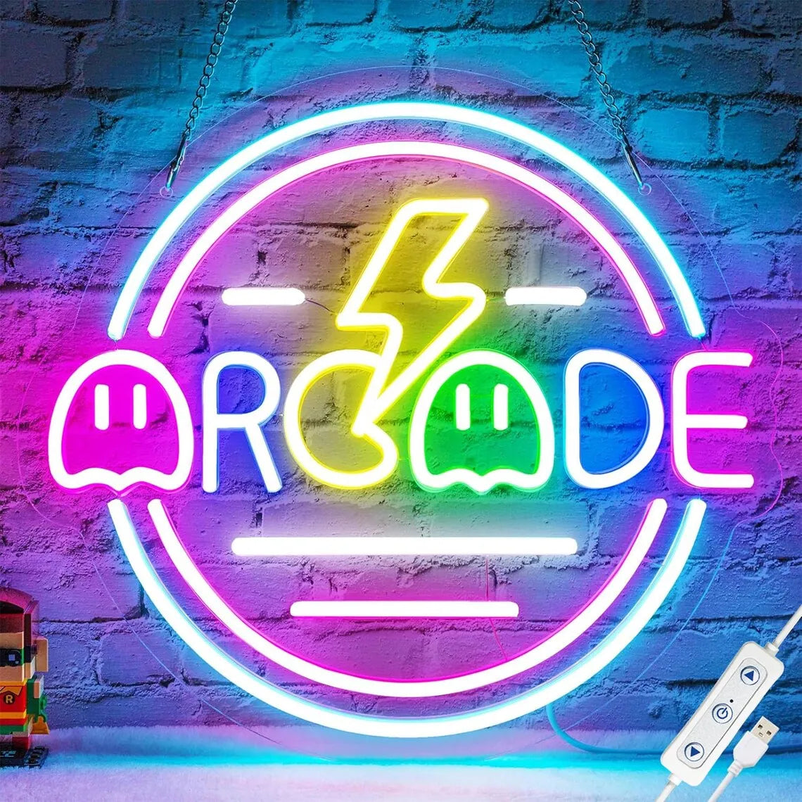 Retro Arcade Game Neon Sign