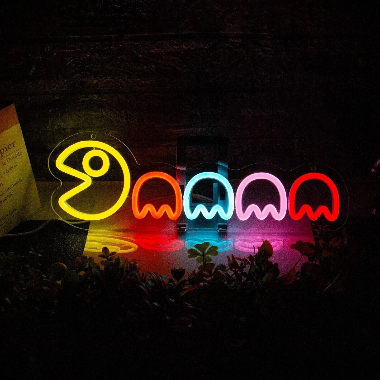 Retro Arcade Ghost Neon Light