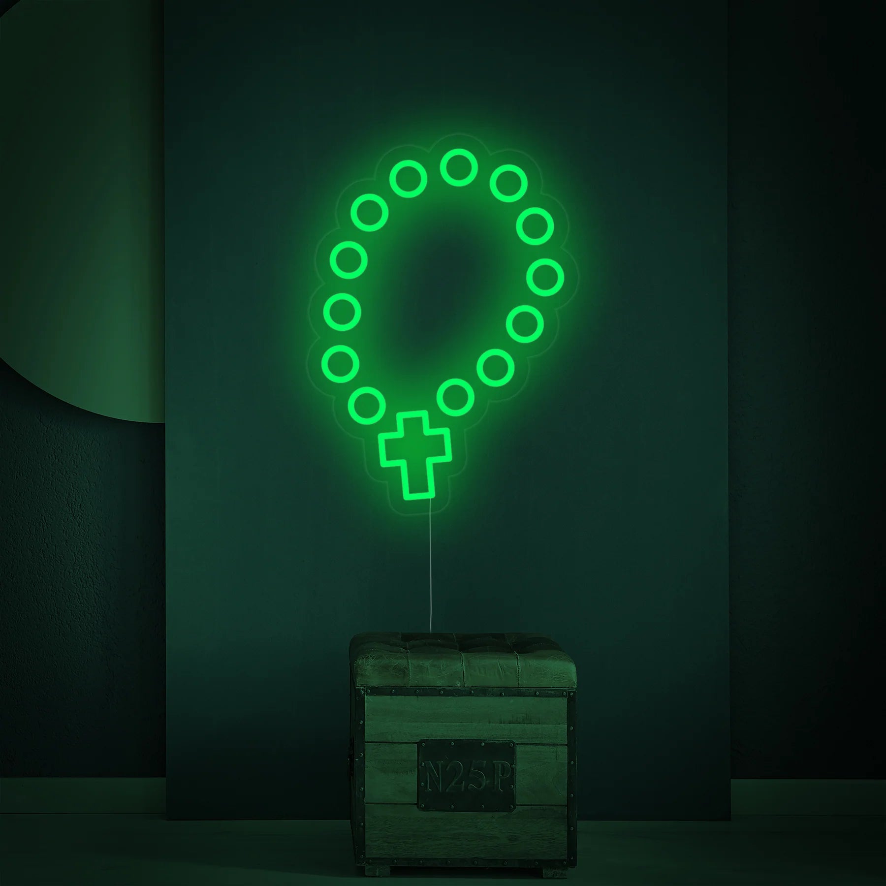 Rosary Beads Neon Sign