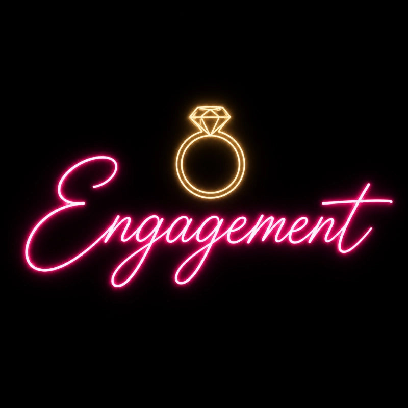 Royal Diamond Engagement Neon Sign