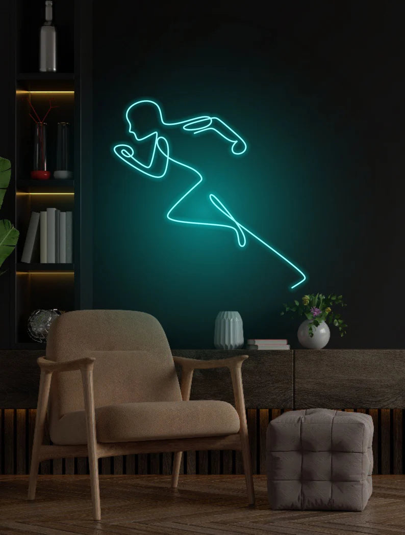 Run Neon Sign