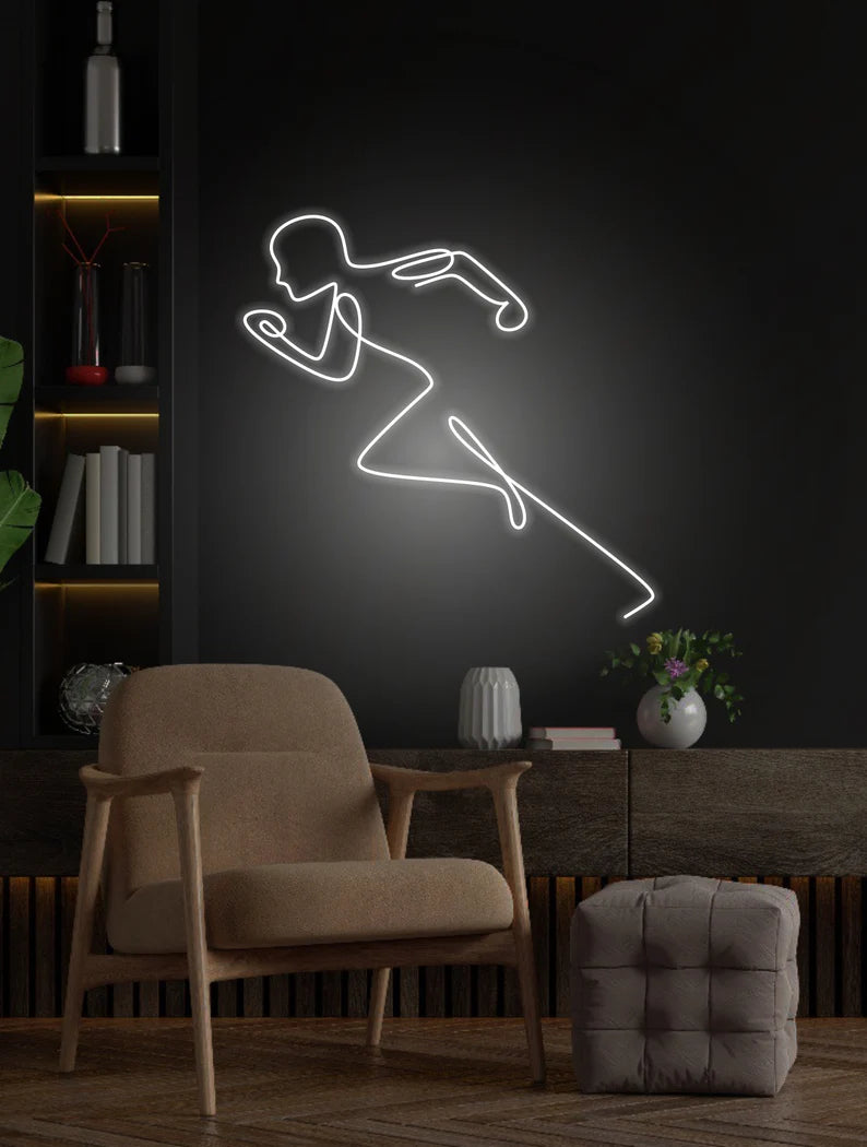 Run Neon Sign
