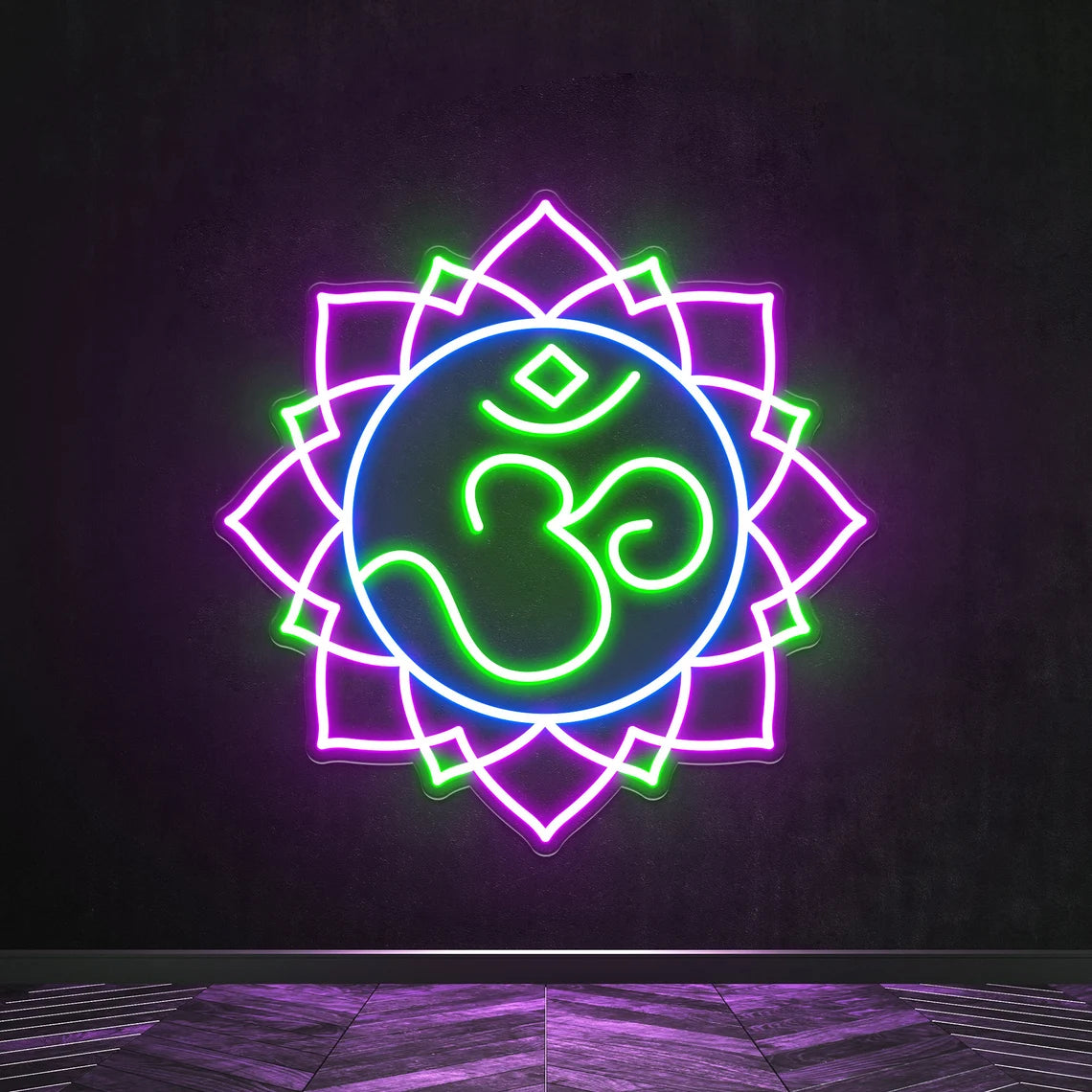 Om Symbol LED Neon Sign for Meditation Room