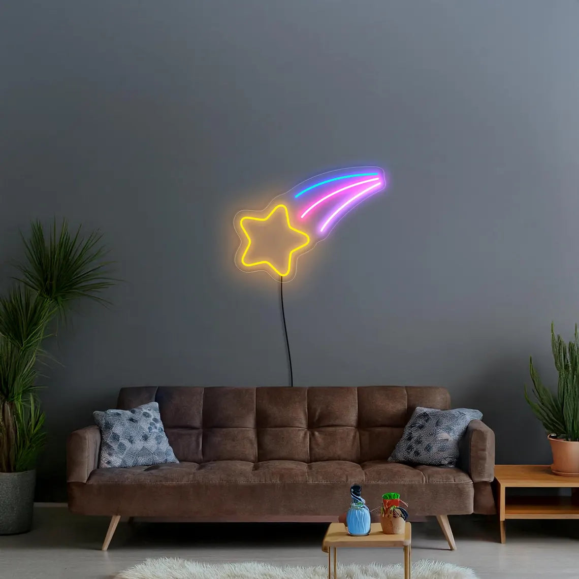 Shooting Star Neon Sign