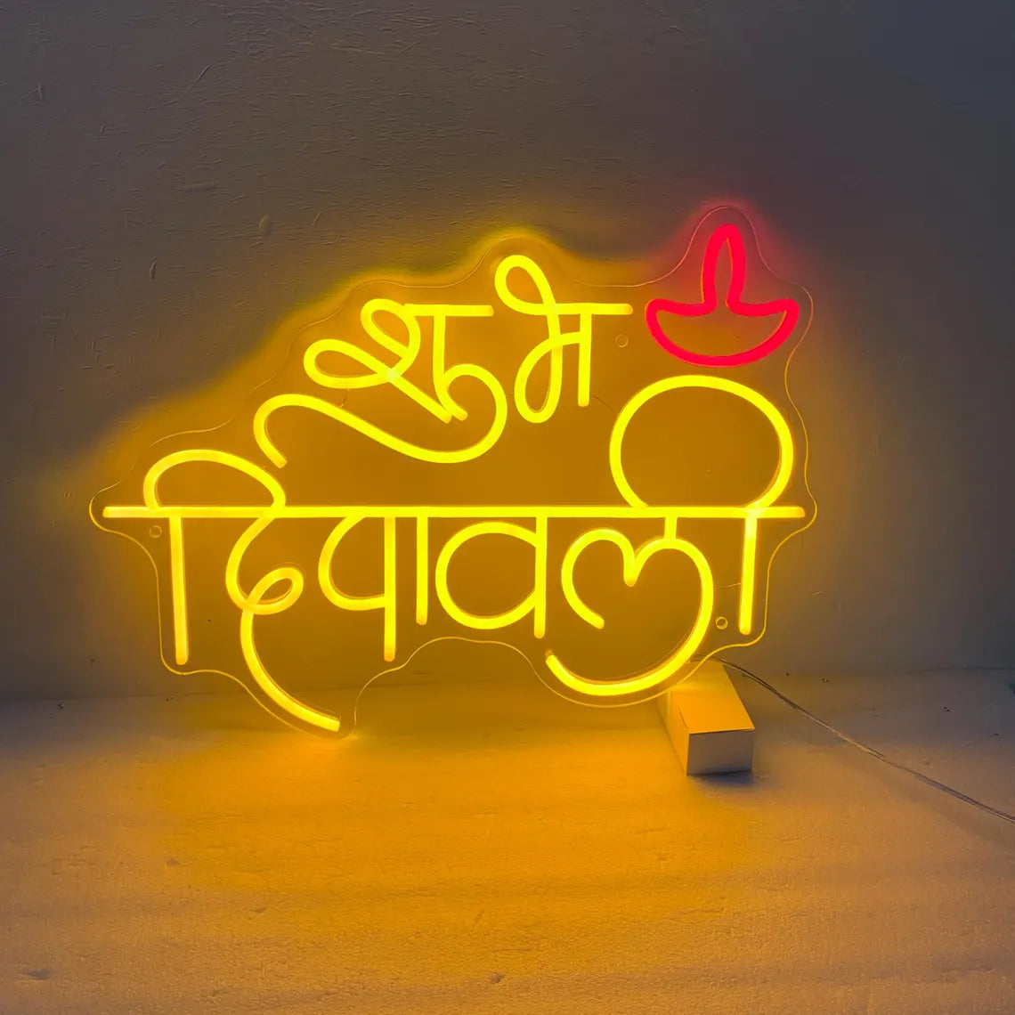 Shubh Dawali Neon LED Sign