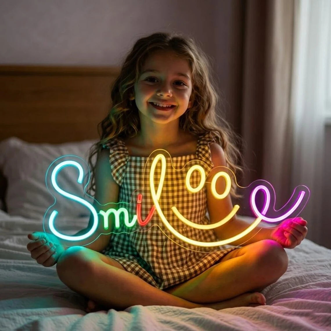 Smile Face Neon LED Lights