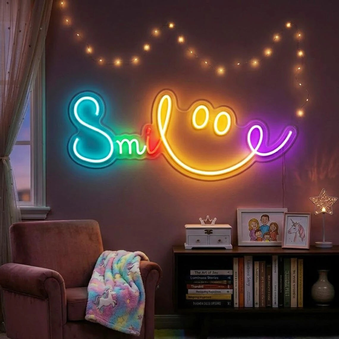 Smile Face Neon LED Lights