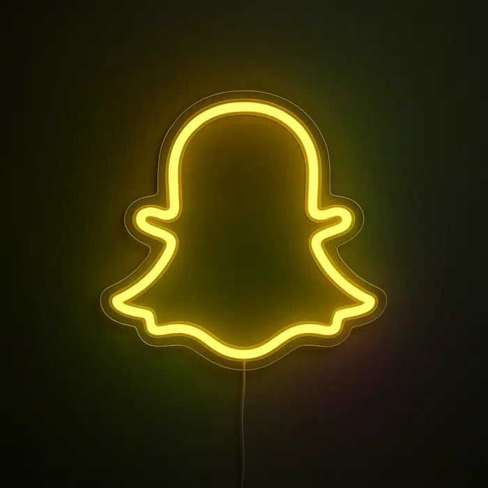 Snapchat Logo Neon Sign LED Light