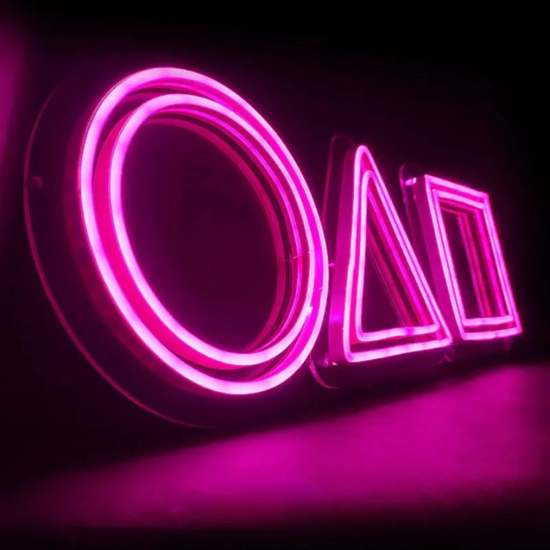 Squid Games Neon Art