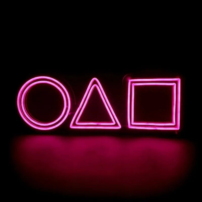 Squid Games Neon Art