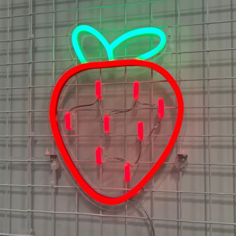 Strawberry LED Neon Sign