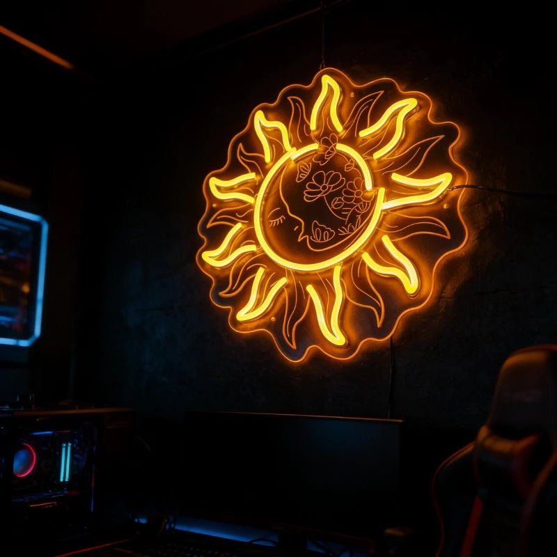 Sun Moon Neon Sign