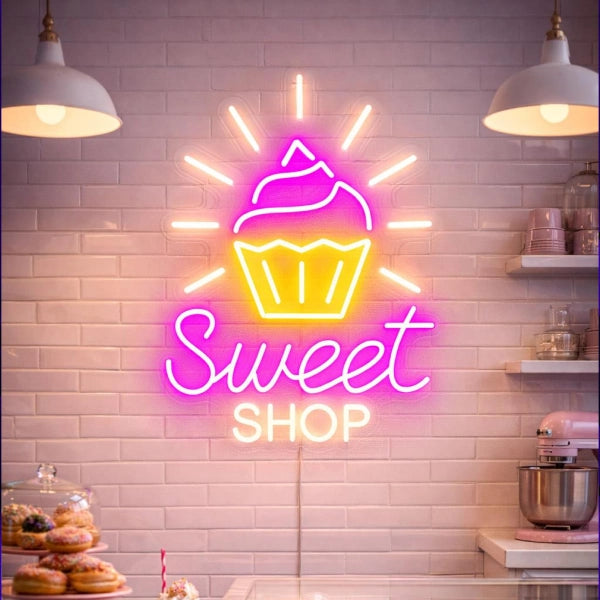 Sweet Shop Neon Sign Dessert Neon Light