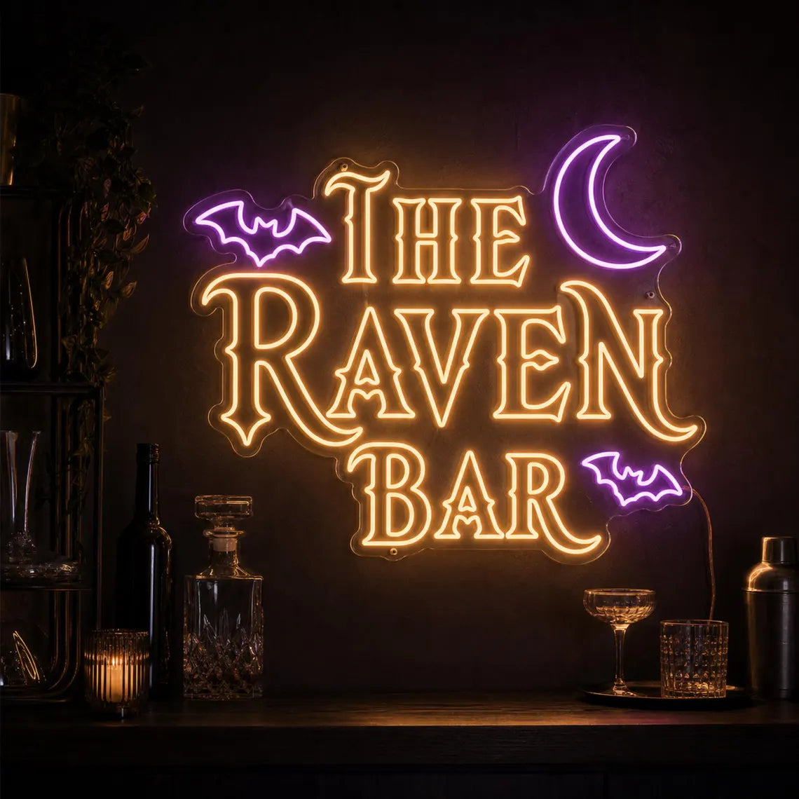 The Raven Bar LED Neon Sign