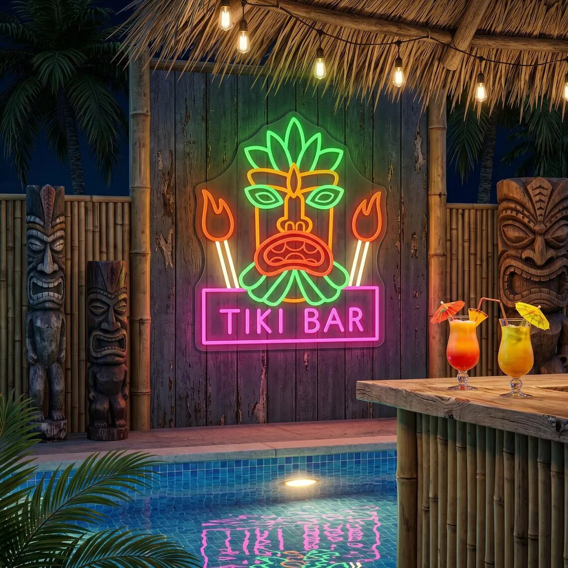 Tiki Bar Neon Sign