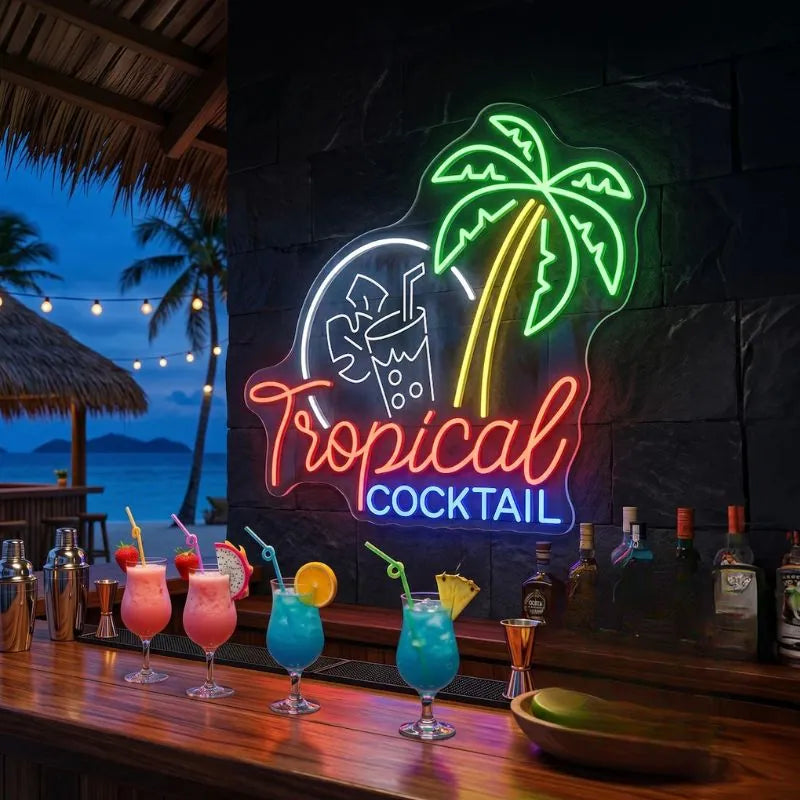 Tropical Cocktail Neon Sign
